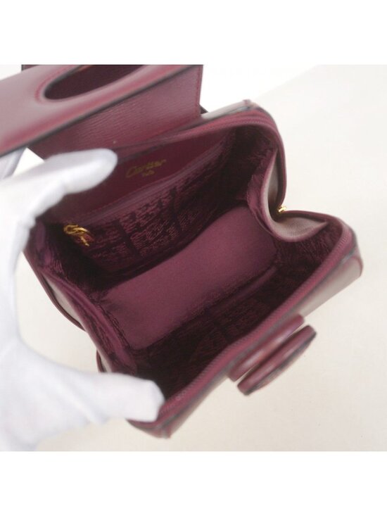 Cartier Backpack Must Leather Bordeaux Gold main image 8